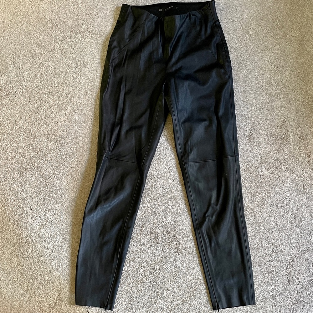 Zara XS vegan leather pants
